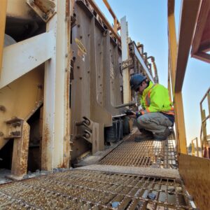 Polydeck's employee on site