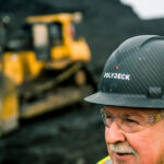 Polydeck's employee wearing a helmet