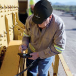 Polydeck employee on site
