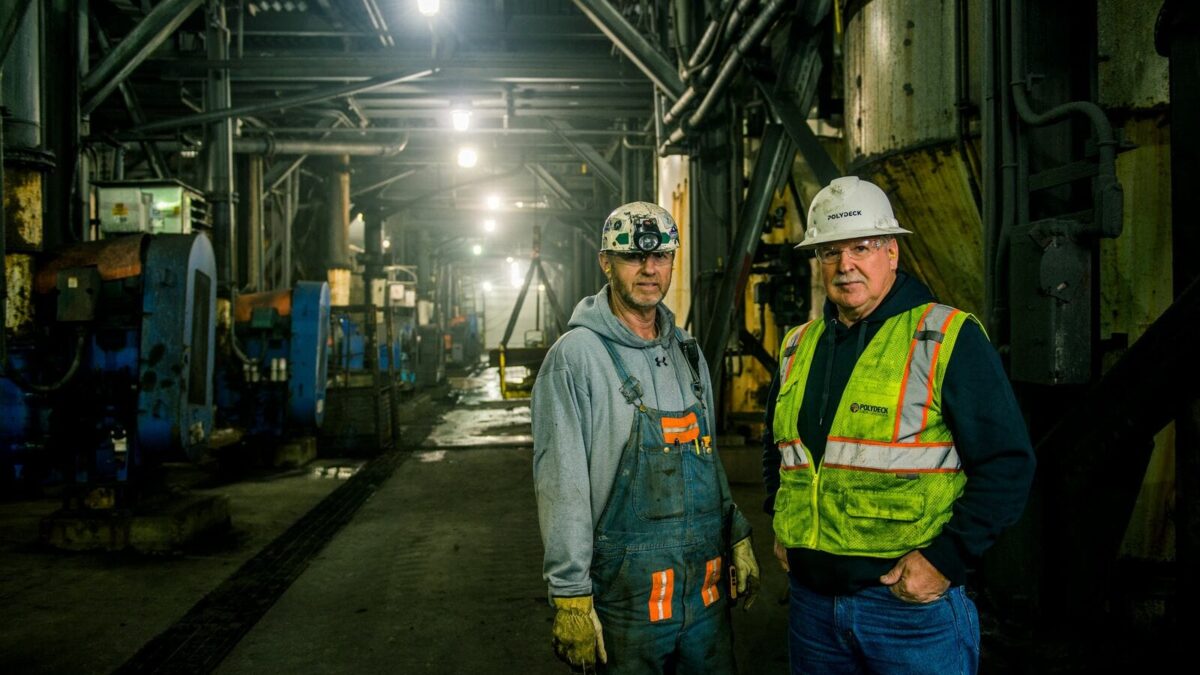 Polydeck's employees on site