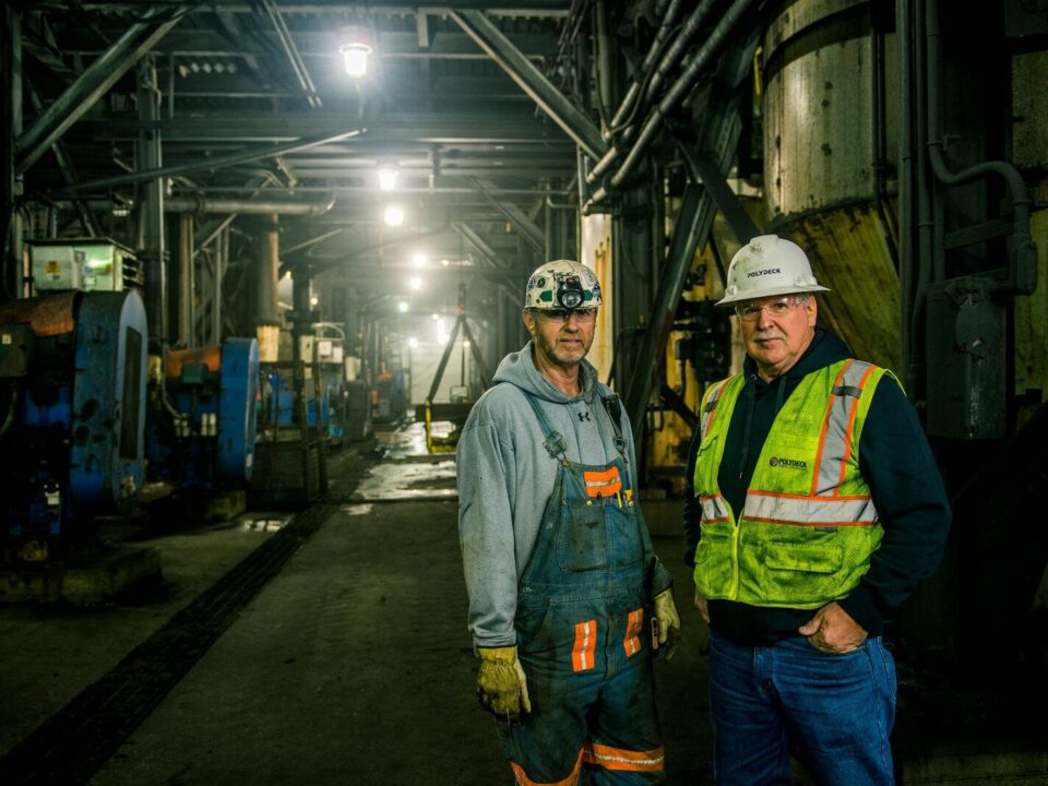 Polydeck's employees on site