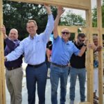 Polydeck's leadership at a volunteering event with Habitat for Humanity