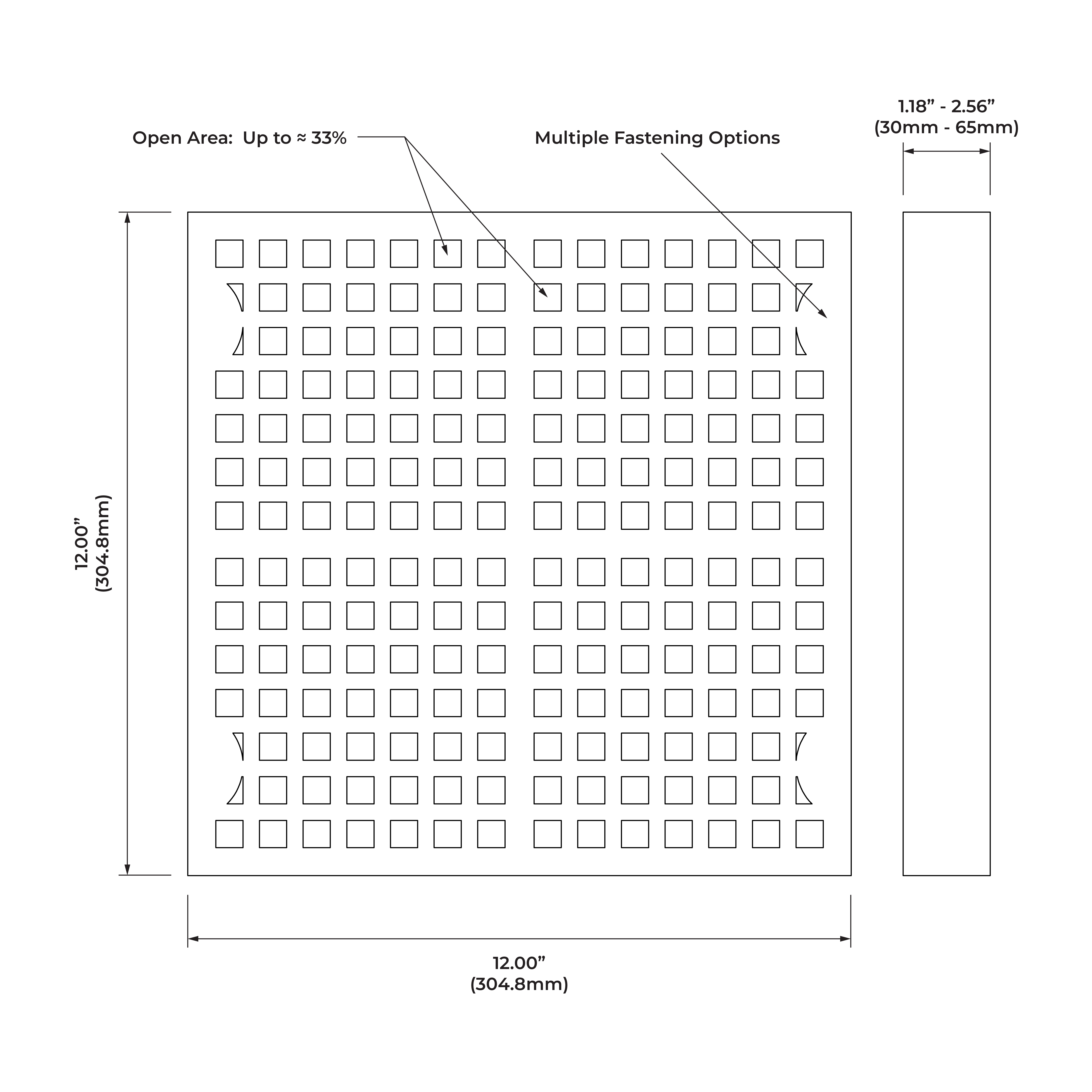 MAXI Dimensions