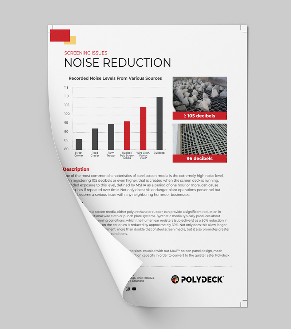 Polyedeck's noise reduction info sheet