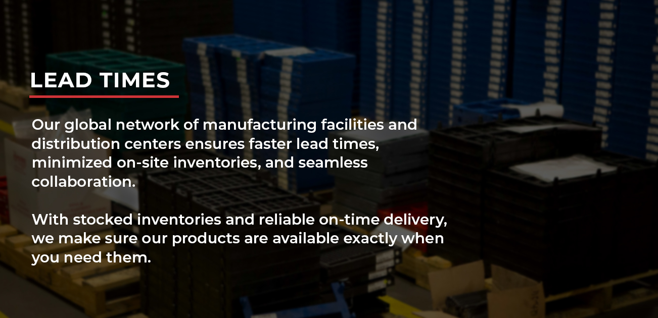 A text specifying Polydeck's lead time