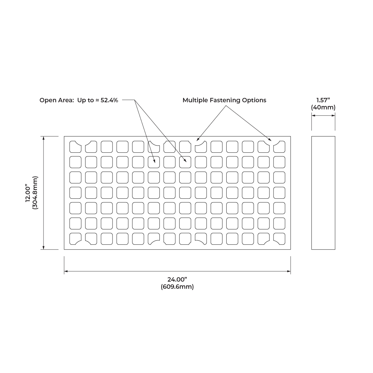 MAXI dimensions diagram