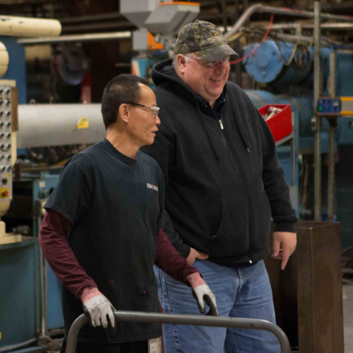 Two factory men