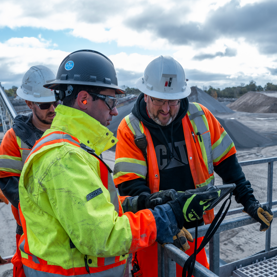 Engineers in a construction site